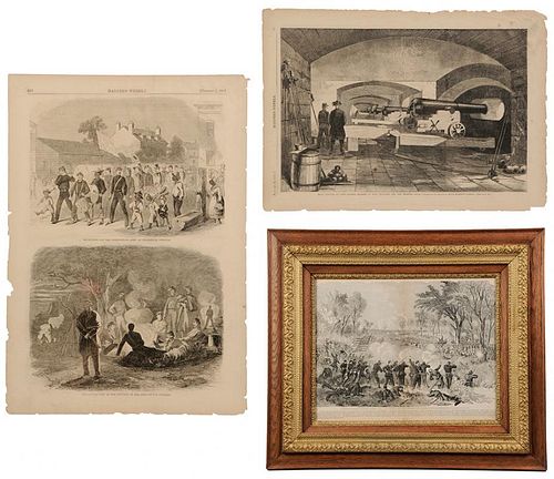 Three Civil War Framed Prints