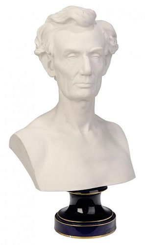 A Rare Sèvres Bust of Abraham Lincoln