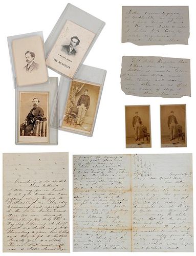Civil War Period Letters With CDVs