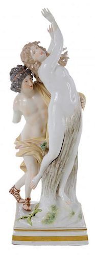 Meissen Figure of Apollo and Daphne