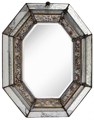 Fine Venetian Micromosaic and Glass Mirror