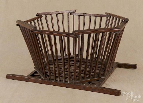 Windsor cheese carrier, 19th c., 11 1/4'' h., 23 1/4'' w., 20 1/2'' d.