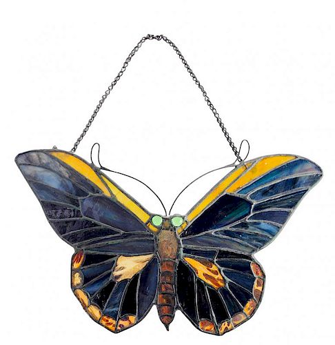 Rare Tiffany Studios Butterfly Lamp Screen