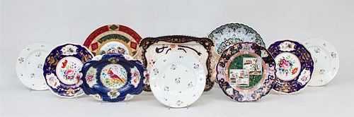 Group of Porcelain Plates and Small Platters