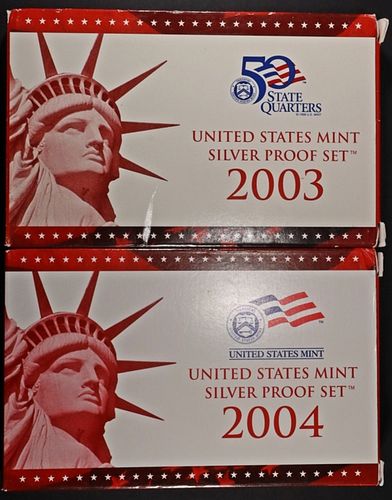 2003 & 2004 US PROOF SETS