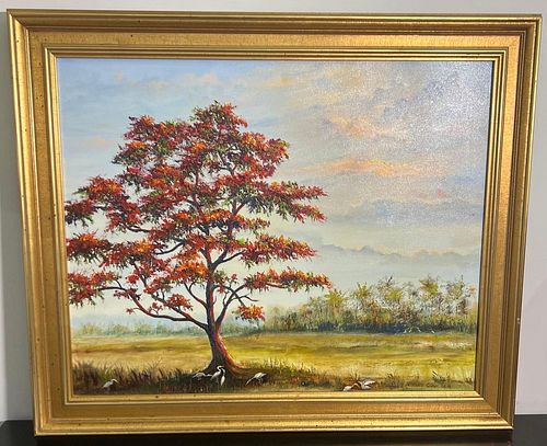 Mary J. Coulter (1880-1966) Framed Oil on canvas signed lower right