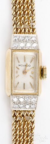 14K gold ladies Movado wristwatch