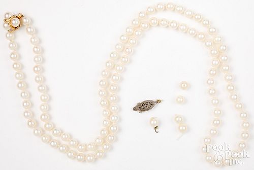 6.50mm cultured pearl necklace