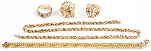 14K yellow gold jewelry