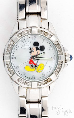 Stainless steel Affinity Mickey Mouse watch