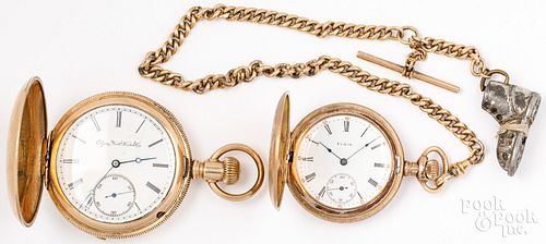 Two gold-filled pocket watches