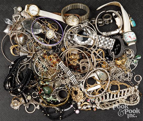 Costume jewelry and writwatches