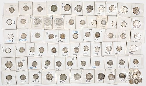 Silver quarters and dimes