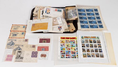 UNITED STATES POSTAGE STAMPS AND COVERS, UNCOUNTED LOT