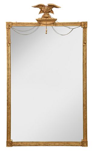 Friedman Brothers Federal Style Gilt Eagle Wall Mirror