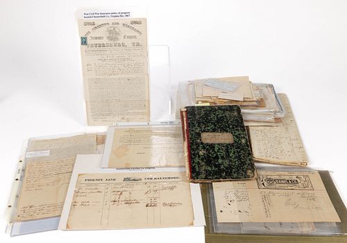 VIRGINIA ARCHIVAL MATERIAL, UNCOUNTED LOT