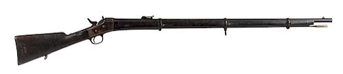 Remington rolling block No. 1 single shot military rifle, approximately 11.7 x 51 mm bore, with wa
