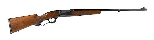 Savage model 99 lever action rifle, .300 Savage caliber, with walnut stocks and 24'' round blued ba