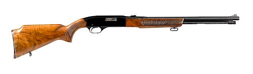 Winchester model 290 semi-automatic, tube fed, rifle, .22 caliber with hardwood laser engraved, ba