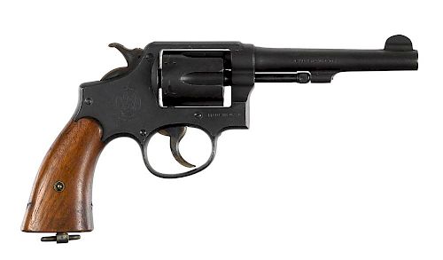 Smith and Wesson US Army Victory model 10, six-shot revolver, .38 Special caliber, having a parker