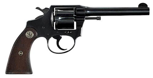 Colt Police Positive six shot revolver, .32 caliber, with checkered walnut rampant Colt grips, 5''