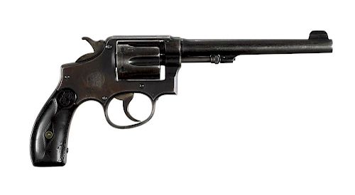 Smith & Wesson hand ejector model 1905, first change six shot revolver, .38 special caliber, with