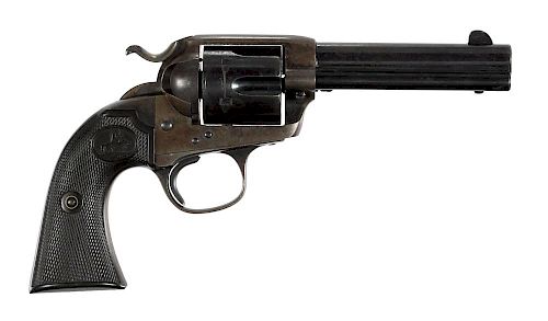 Colt single action Army Bisley model revolver, .38 W.C.F. caliber, made in 1908, with rampant colt