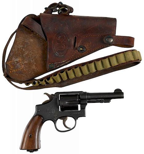 Smith & Wesson US Navy Victory model 10, six-shot revolver, .38 Special caliber, having a parkeriz