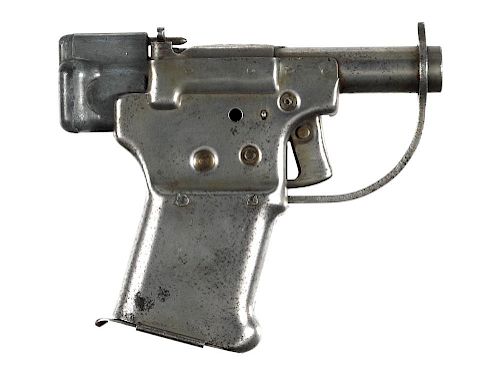 WWII era General Motors FP-Liberator single shot pistol, .45 caliber, stamped steel, with 4'' round