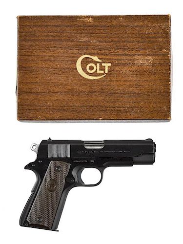 Colt Lightweight Commander semi-automatic pistol, 9 mm with a nine round capacity and 4'' round bar