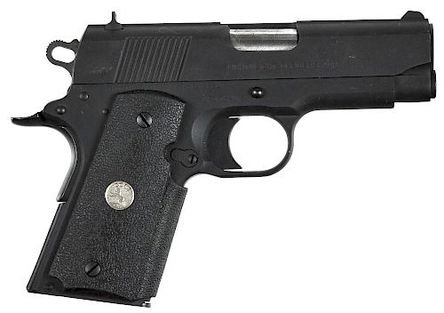 Colt MK IV, series 80 Lightweight Officer's semi-automatic pistol, .45 ACP caliber, with hard rubb