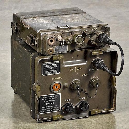 WW II era amplifier/power supply AM- 598A/U, 11 1/2'' h.