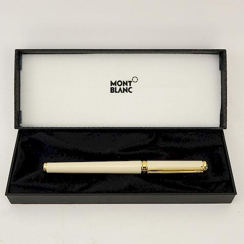 Mont Blanc Cream Noblesse Oblige Rollerball Pen In Box