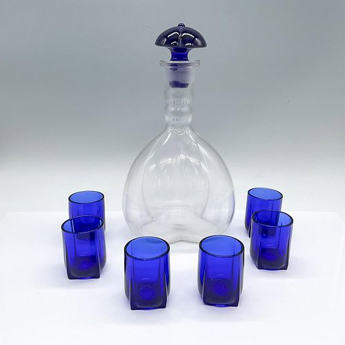 7pc Glass Decanter with Shot Glasses