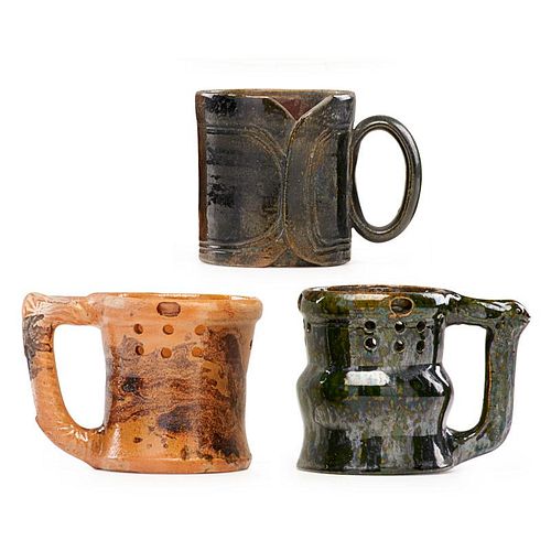 GEORGE OHR Three mugs