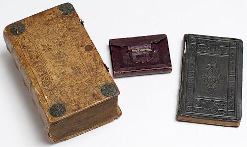 3 Antique German Religious Books