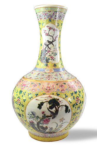 Massive Chinese Famille Rose Vase, 19th C.