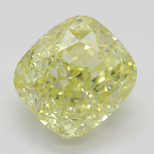 4.03 ct, Natural Fancy Yellow Even Color, VVS1, Cushion cut Diamond (GIA Graded), Appraised Value: $98,300 