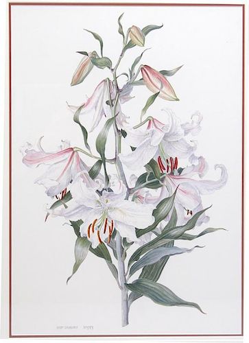 Signed B. Gillespie- Botanical Watercolor