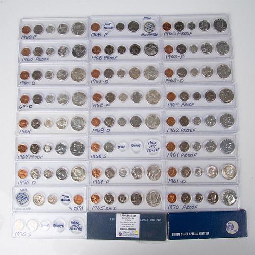 130PC COLLECTION OF US COINS SPANNING 1960-1970
