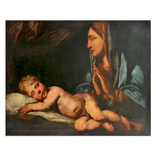 Madonna and Child. Italian Renaissance. Oil on Canvas.