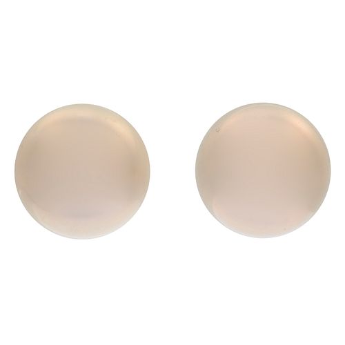 Pair of Cultured Pearl, 18k Yellow Gold Earrings