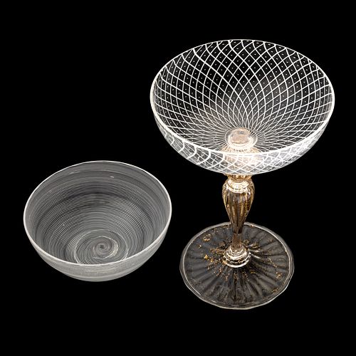 Barovier & Toso Filigrana Glass Bowls