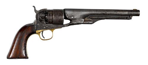 Colt model 1860 Army six shot percussion revolver, .44 caliber, three screw model with 8'' round ba