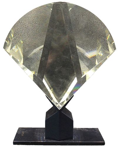 Karl Berg (b. 1943) German, Polyhedron Cut Crystal