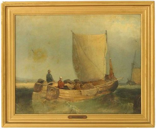 Miles E Cotman (1810-1858) British, Oil on Board