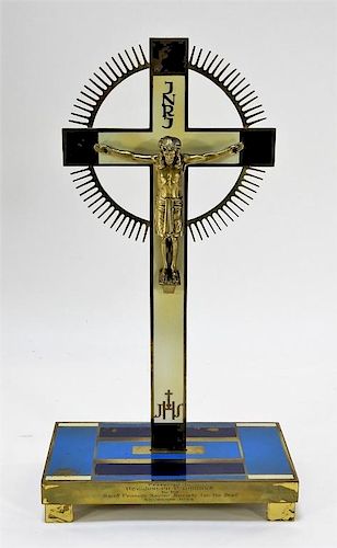 Attrib. Walter Dorwin Teague Art Deco Crucifix