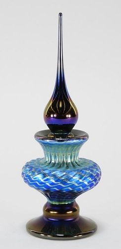 Contemporary Abelman Art Glass Perfume Bottle
