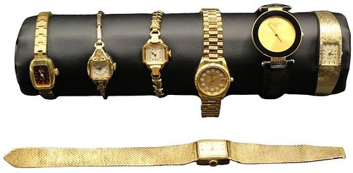 (6) Gold Filled Costume Watches & Dior