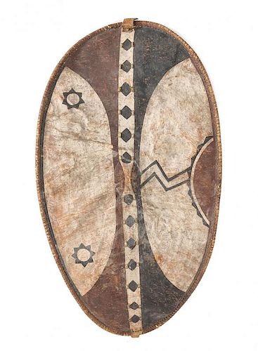 A Kikuyu Rawhide Shield, KENYA, FIRST HALF OF 20TH CENTURY,